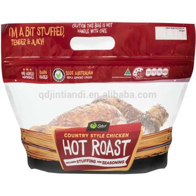 Wholesale Chicken Bags Microwave Oven Food Plastic Packages For Hot Roast Chicken With Zipper And Handle