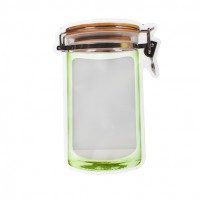 Yason 2020 Hot Sale Mason Jar Bottle Zipper Bag Stand Up Reusable Pouch Transparent Seal Food Storage Bags