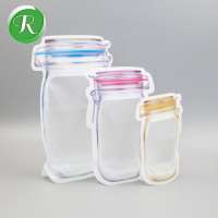 mason jar pattern food saver storage bags reusable bags ziplock snack