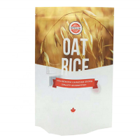 Custom Food Packaging Frosted Plastic Stand Up Ziplock Bag For Canadian Oat Rice